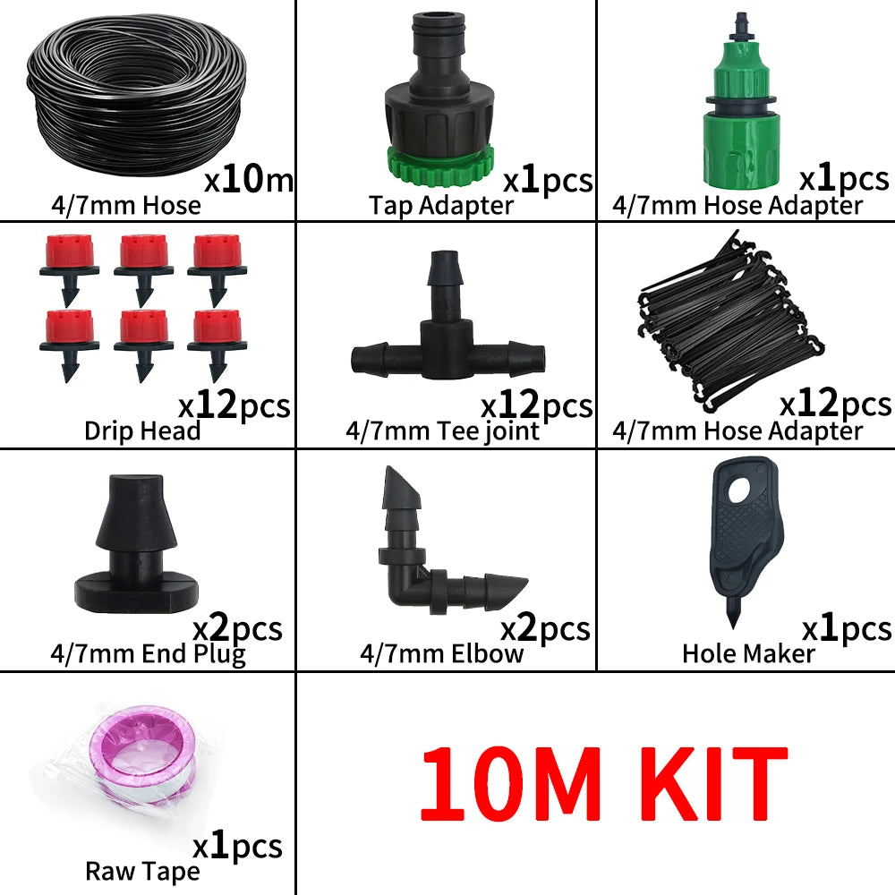 Drip Irrigation Kit (5m, 10m, 15m, 20m kits available)
